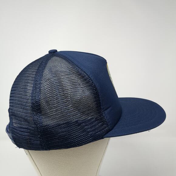 Idaho Steelhead & Salmon Unlimited Snapback Trucker Hat Blue L Mesh Back Topac - Picture 5 of 9